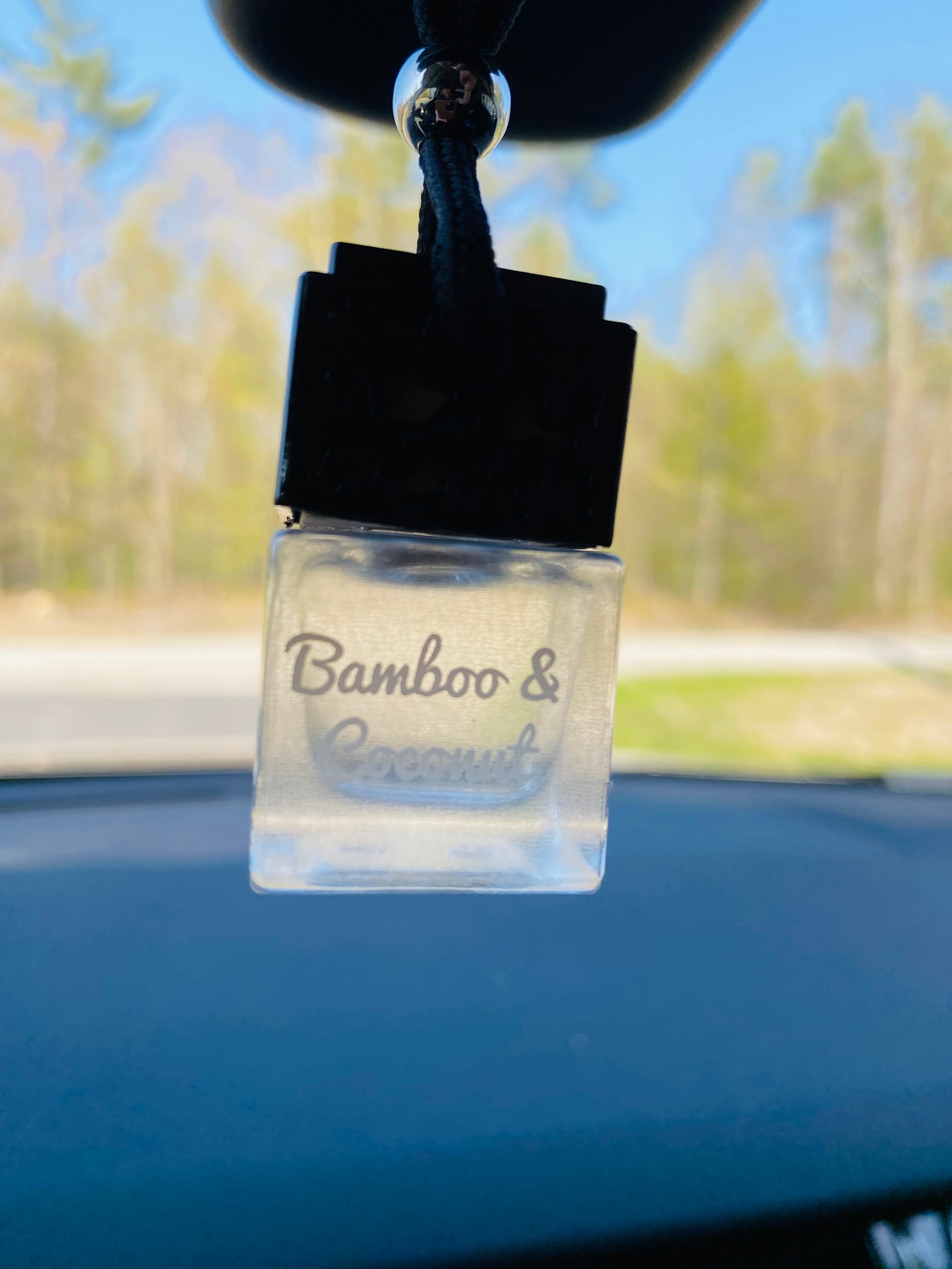 Bamboo & Coconut Car Air Freshener Tinderland Candle