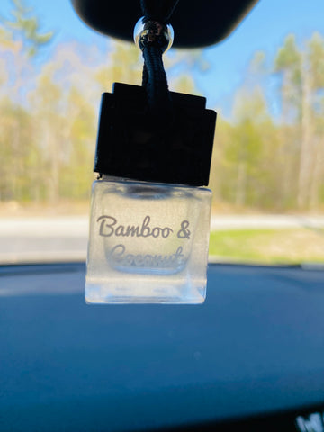 Bamboo & Coconut Car Air Freshener Tinderland Candle