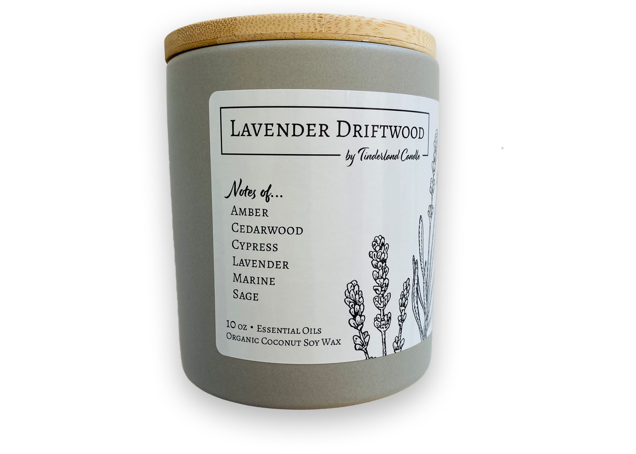 Lavender Driftwood Candle