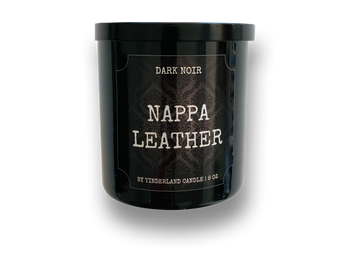 Nappa Leather Dark Noir Candle