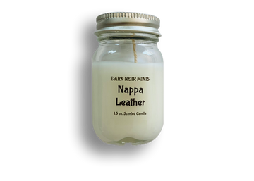 Nappa Leather Dark Noir Mini Candle