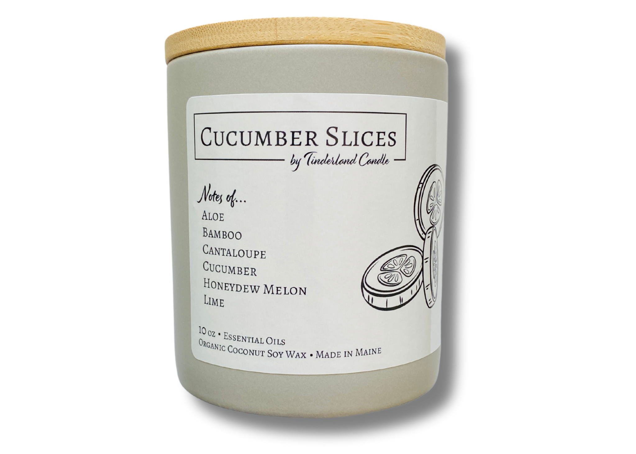 Cucumber Slices Candle